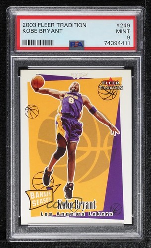 2003-04 Fleer Tradition Banner Season Kobe Bryant #249 PSA 9 MINT HOF