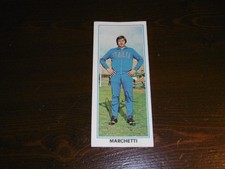 GIANT FIGURINE PANINI FOOTBALLERS 1972-73 MARCHETTI WITH PRINTED AUTOGRAPH