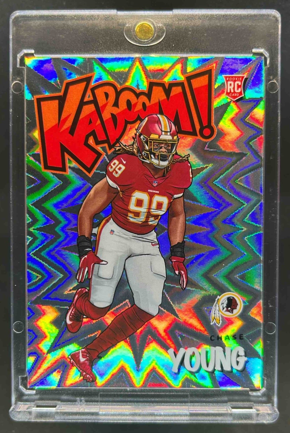 2020 Absolute Chase Young Kaboom SSP RC Rookie #K-CY2 Redskins