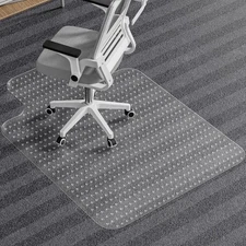 Office Chair Mat Computer Desk Chair Mat for Carpet Floor Extended Lip 48" x 36"