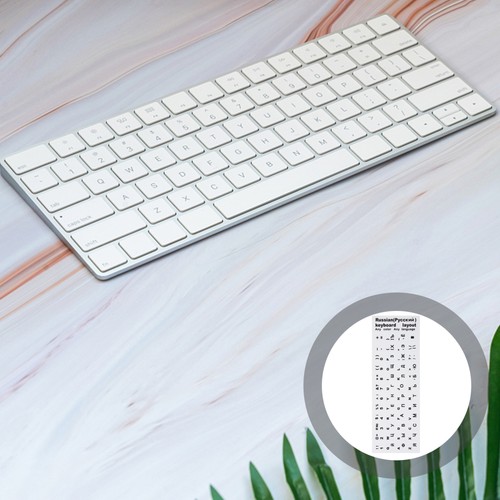10 Pcs Russian Keyboard Stickers Laptop Removable Piano Note Labels - Afbeelding 10 van 12