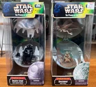 STAR WARS - COMPLETE GALAXY Death Star w/Darth Vader & Dagobah w/Yoda - 1998 NEW