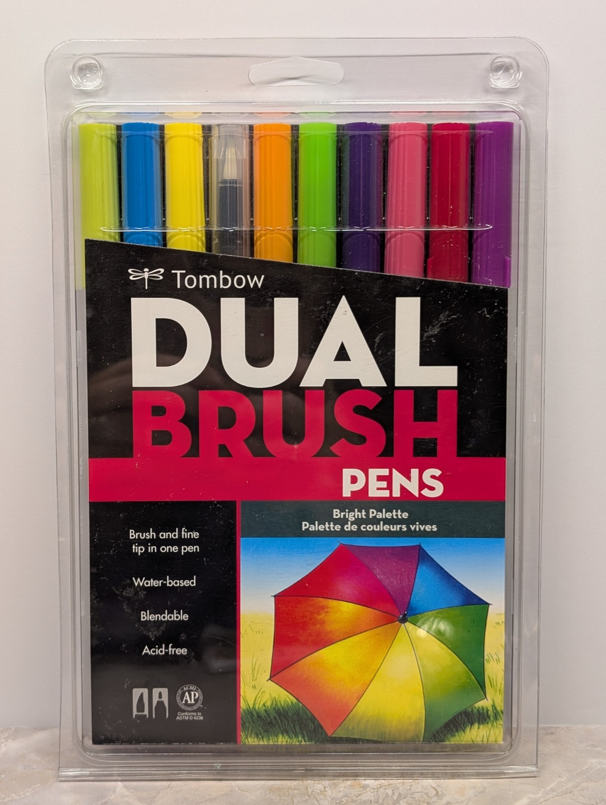 Tombow Dual Brush Pen Bright Palette Set - 10 Pack (56185)