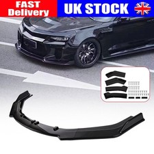 For Vauxhall For Corsa C E D VXR Glossy Black Front Bumper Lip Splitter Kit NEW