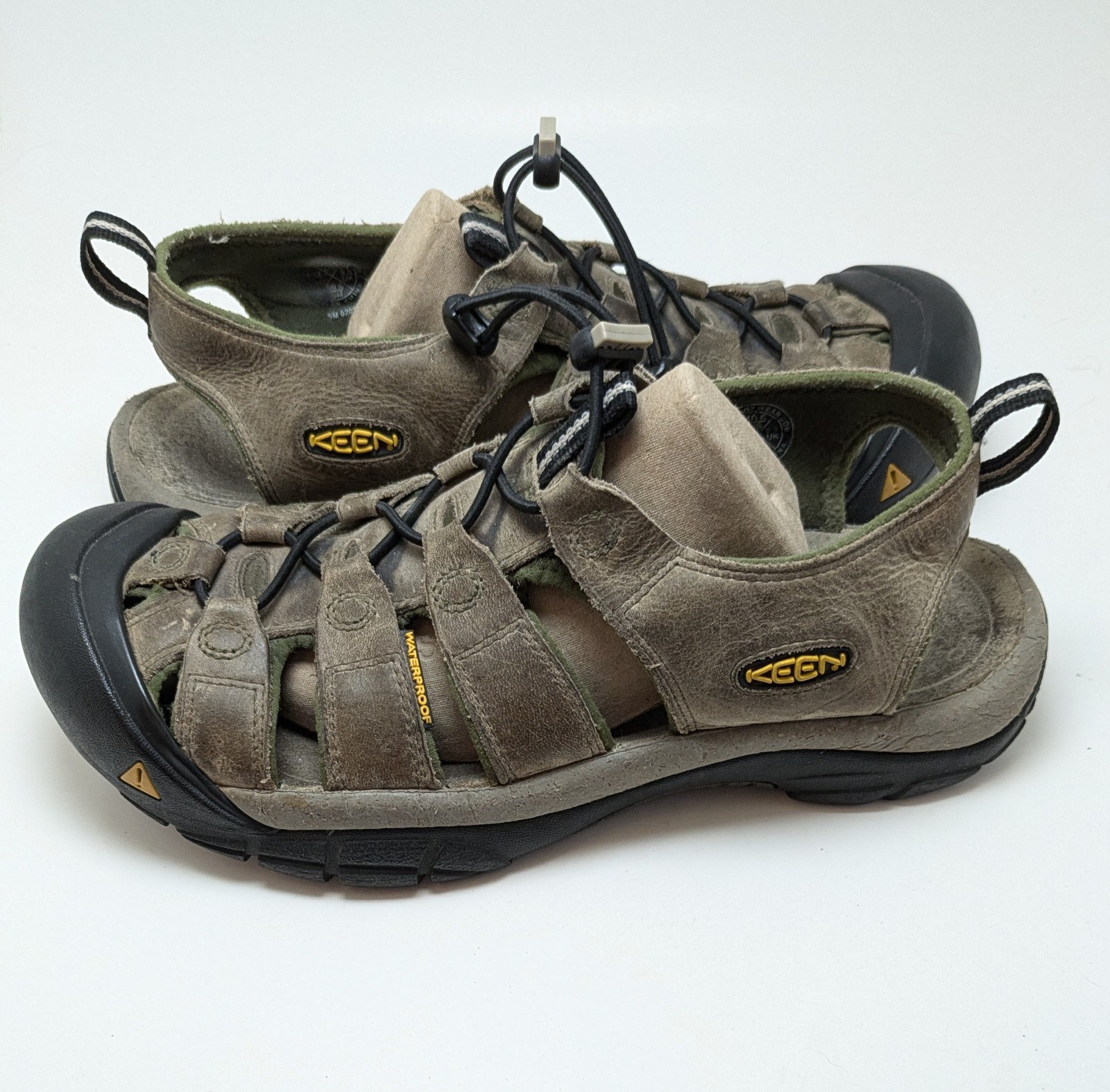 Sandali uomo Keen bisonte pelle impermeabili escursionismo marrone 110220 BISN taglia 10 5