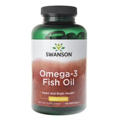 Swanson Omega-3 Zitronengeschmack - 150 Kapseln