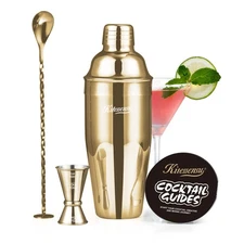 New KITESSENSU Cocktail Shaker Set Stainless Steel Bartending Kit with 25 Ounce