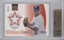 2002 Upper Deck USA Future Watch Jerseys Red 8/50 Huston Street BGS 9.5 d3k