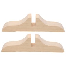 2 Pcs Room Divider Stand Wooden Base Feet Folding Screen Holder for Room Use
