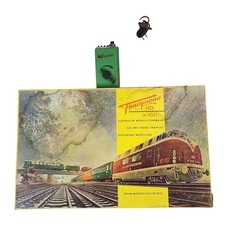 Set treno modello elettrico Fleischmann HO vintage Germania con scatola e trasformatore testato
