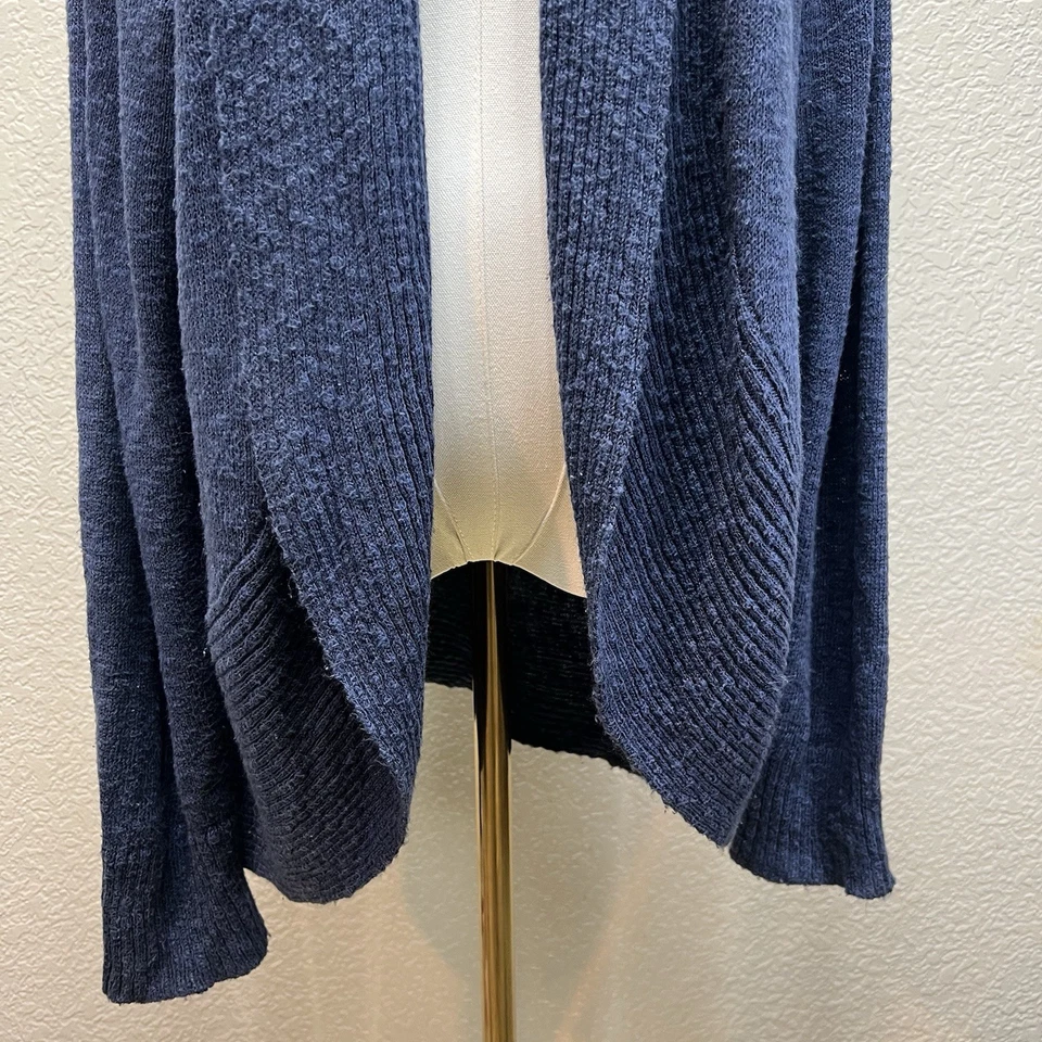 Kenneth Cole New York Acogedor Cárdigan Abierto Azul Índigo Talla XXL Foto 3 de 4