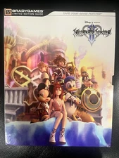 Kingdom Hearts II 2 Bradygames Limited Edition Guide w/ Stickers Poster As-is