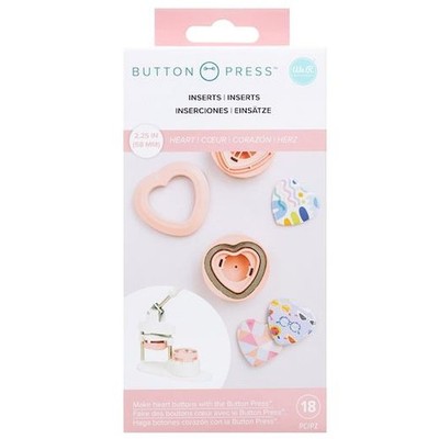 We R Memory Keepers Knopfdruckeinsätze - Herz 63 mm 661072