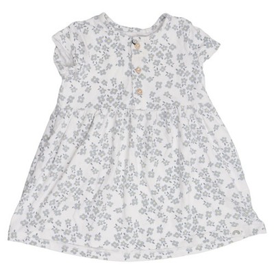 Lindex Baby, Kleid, Größe: 74, Weiß/Mehrfarbig, Baumwolle/Elasthan, Blumen #UWT