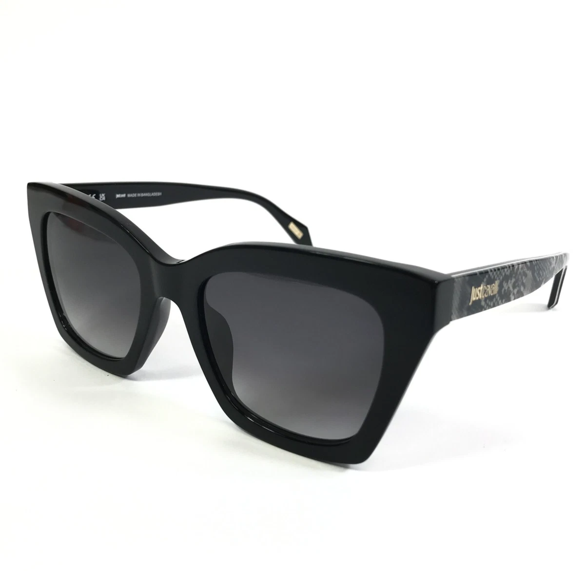 JUST‎ CAVALLI JC746S CatEye Sunglasses Frames only 52•18•140 Black Oversized Just Cavalli Cat Eye Sunglasses Black for Women for sale | eBay main image 3