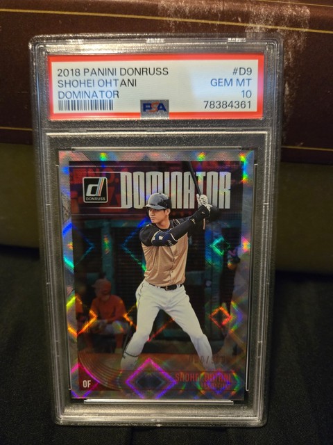PSA 10 2018 Panini Donruss Shohei Ohtani Dominator Rookie Card 990/999