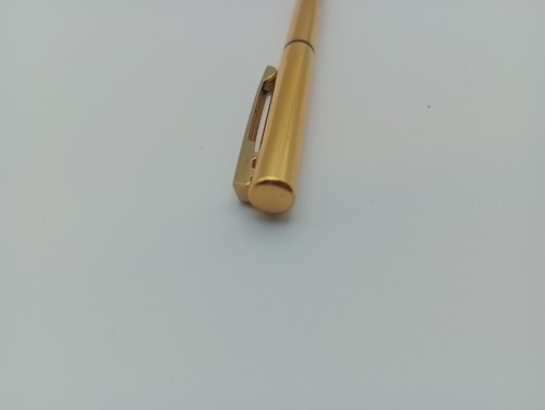 Vintage Pen Unipenco Kraft Green Bay WI 54305 Gold Tone Black Slim PO Box 40 - Picture 7 of 8