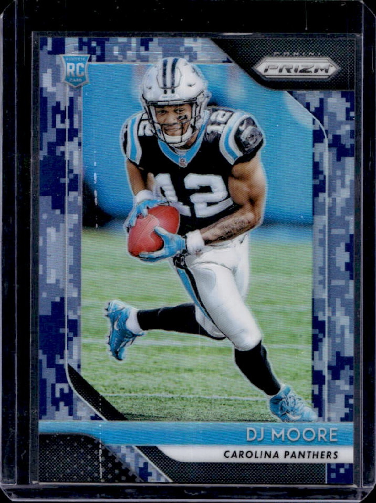 2018 Panini Prizm DJ Moore RC Camo Rookie #/25 Panthers