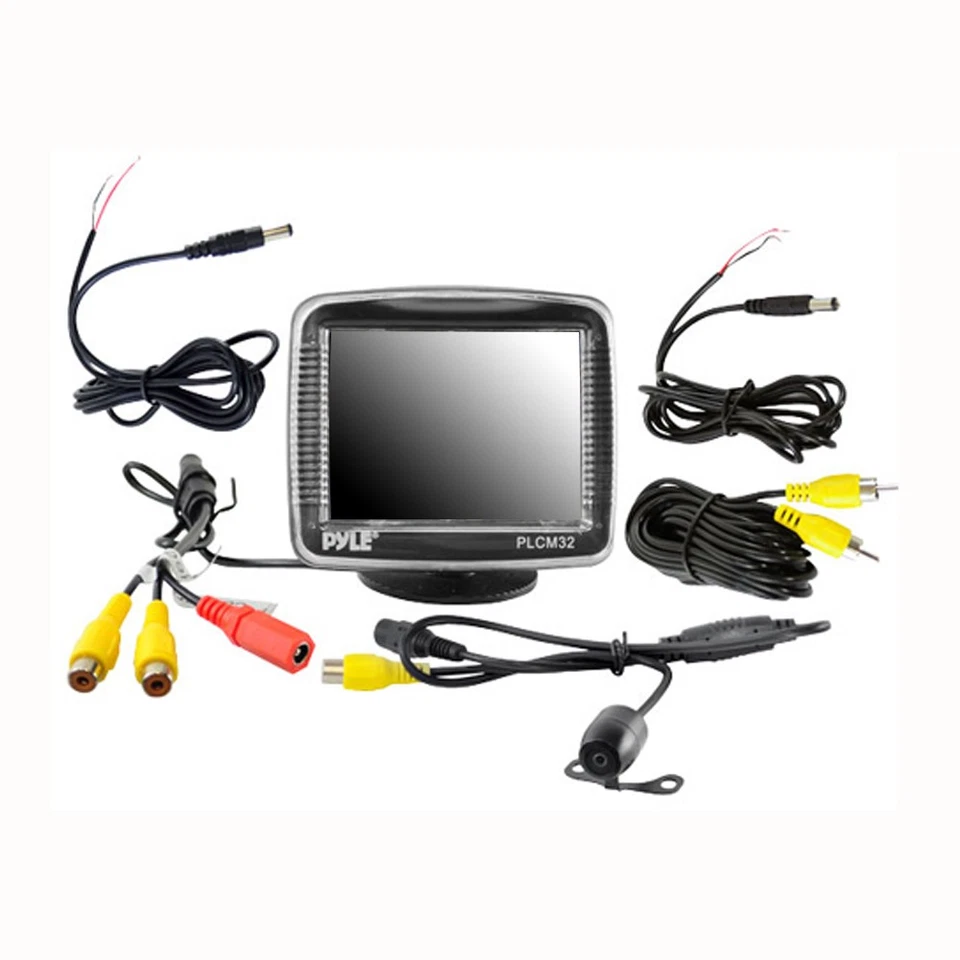 Pyle Car Audio PLCM32 New 3.5" Tft Lcd Monitor With Universal Rear View Camera - Image 2 of 2