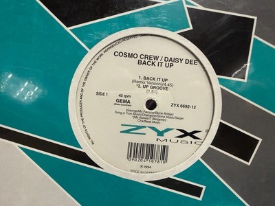 Cosmo Crew Daisy Dee Back It Up 12'' 1994 ZYX 6692-12 HIP HOUSE SEALED
