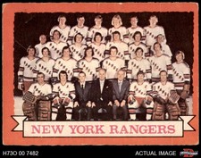 1973 O-Pee-Chee #102 Rangers Team Rangers-Hockey 1.5 - FAIR