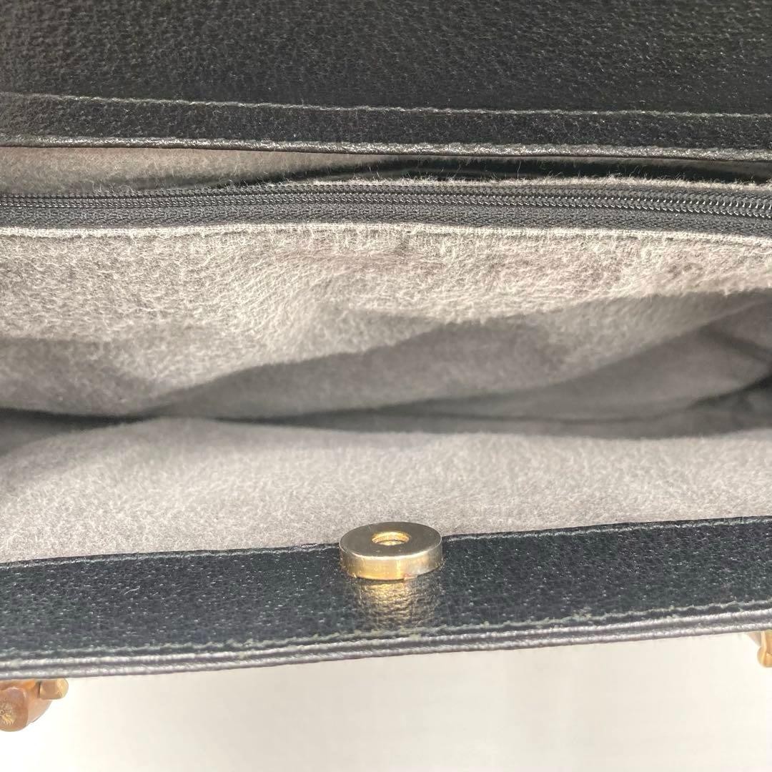 GUCCI Diana Bamboo Tote Bag Leather Black Authentic Large A4 Ladies Handbag thumbnail 15