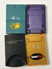 Mad Catz And More GameCube Memory Card Lot Of 4 Game Cube Nintendo GameCube