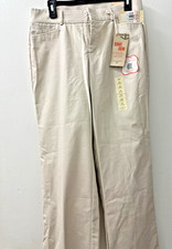 Women  s Dockers Khaki 10 M Black Slimming  Sure Fit NWT