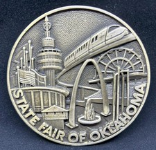 80th State Fair of Oklahoma 1986 Bronze 2 3/4...