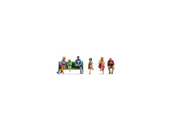 Noch 35400 N Scale Seated Figures pkg(6)