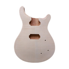Electric Guitar Body Mahogany Wood Flame Maple Veneer Set in Heel-Build guitar