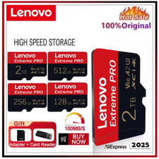 Micro SD Memory Card 512GB. High speed Lenovo 512Gb. Class 10