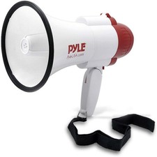 Pyle PMP39VC Megaphone PA Bullhorn with Built-in Siren Open Box 