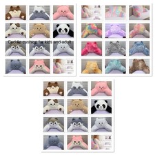 Teddy Fleece Reading Pillow Cuddle Cushion with Arms Lumbar Bed Chair