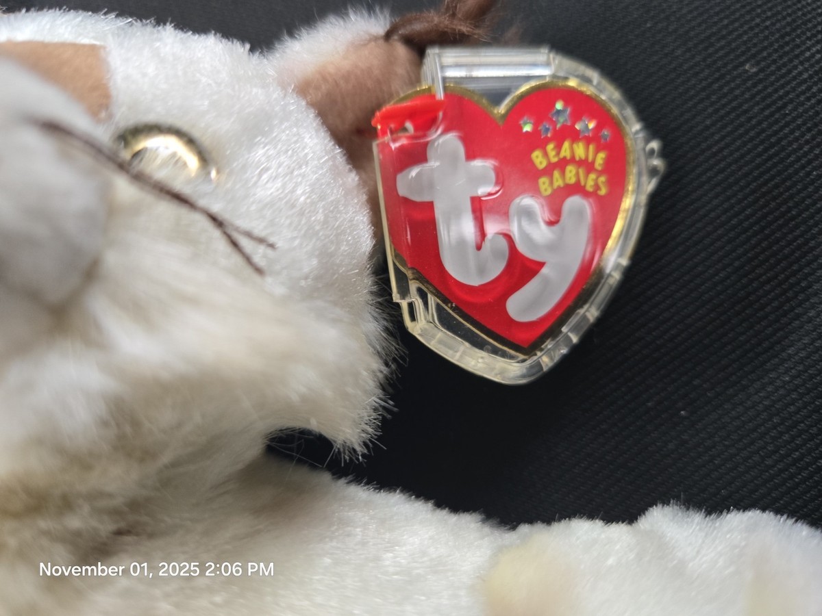 Ty Beanie Babies TRACKS the Lynx Cat Plush Stuffed Animal 2001