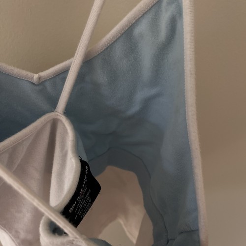 Polo Jeans Ralph Lauren Bianco Reggiseno a Ripiano Criss Cross Camicia Medium - Foto 4 di 6