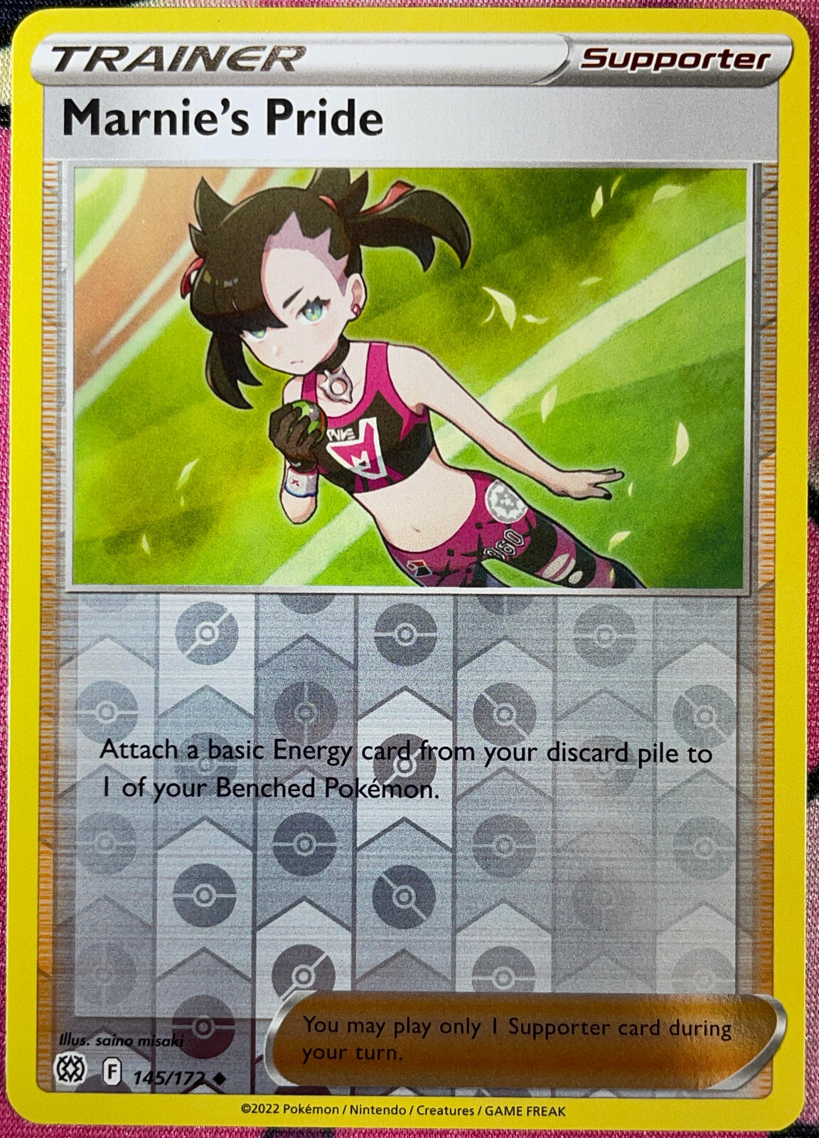 Marnie's Pride Reverse Holo - 145/172 - Brilliant Stars Pokemon 2022