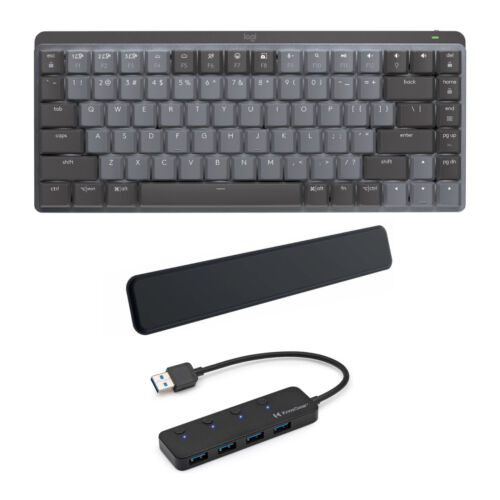 Logitech MX Mechanical Mini Keyboard with USB Hub and Rest | eBay