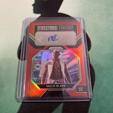 2023 Panini Prizm WWE Sensational Signatures Red 21/99 Malik Blade #SN-MKB Auto