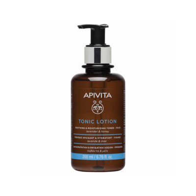 APIVITA Soothing &Moisturizing Toning Lotion For Face With Lavender &Honey 250ml