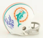 Paul Warfield Signed Miami Dolphin Throwback Mini Helmet Ins. "HOF 83" (JSA COA)