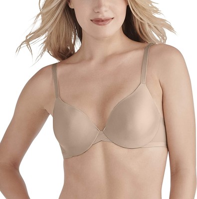 Vanity Fair Womens Nearly Invisible Full Coverage Underwire Bra Damask Neutral