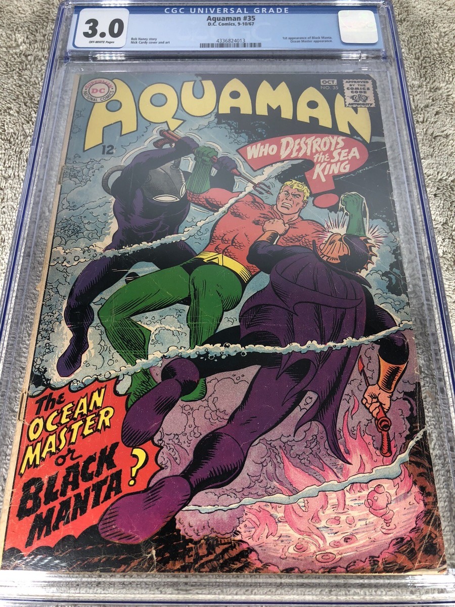 Aquaman 35 CGC 3.0 1st Black Manta Nick Cardy Cover 9-10/1967 | eBay