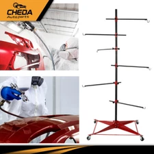 Adjustable Auto Body Door Fender Panel Holder Tree Post Hang Paint Stand Bracket