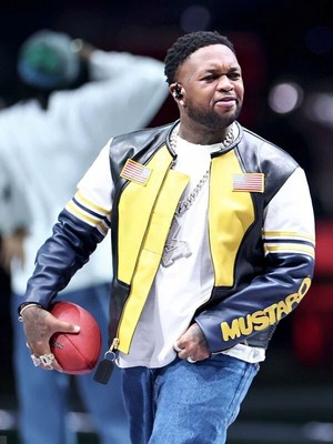 Handmade Mustard Super Bowl LIX Halftime Show Vanson Star Jacket - Free Wallet