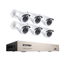 ZOSI 8CH 2MP HD CCTV Security Camera System 5MP Lite DVR Outdoor Home IR Night