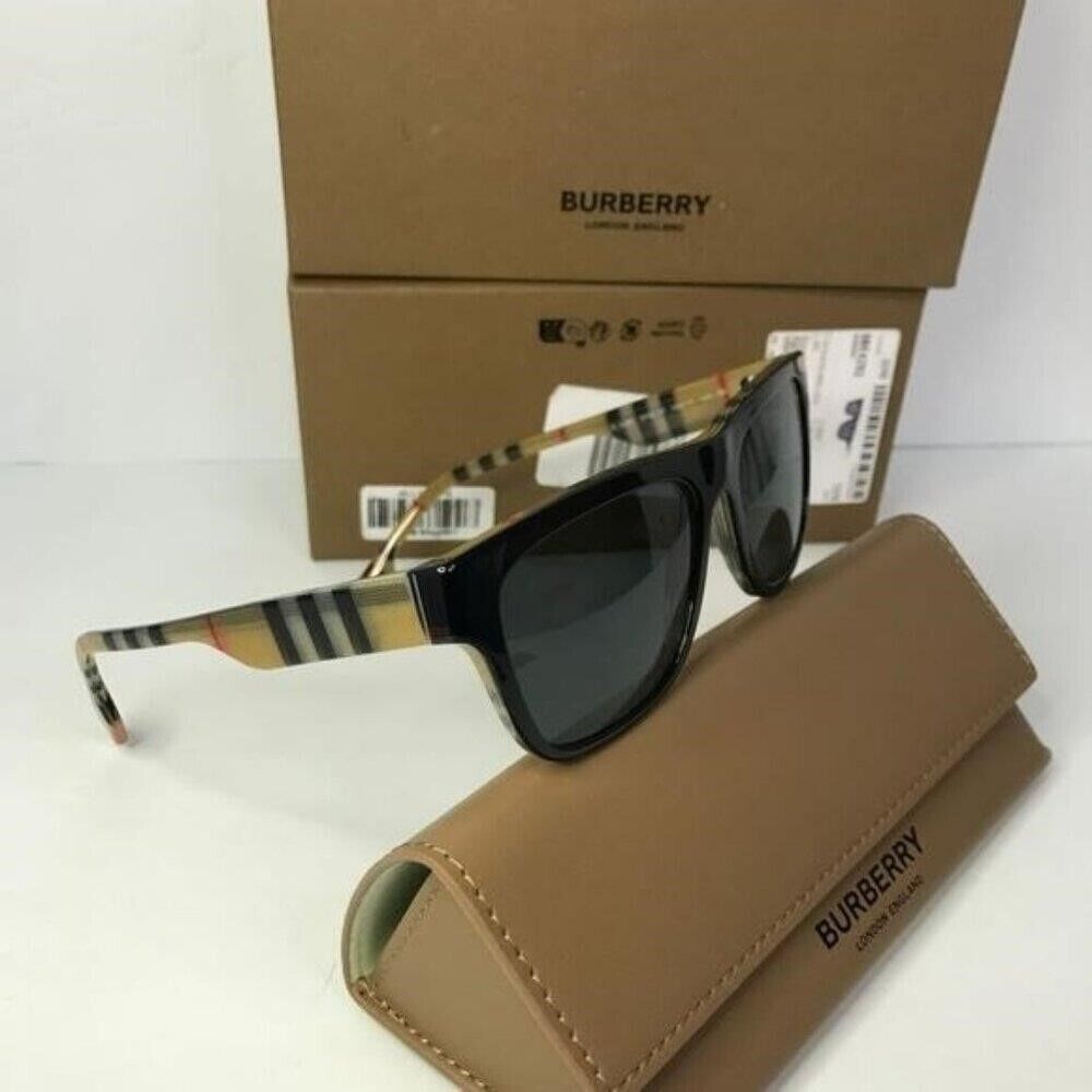 New Original Burberry Grey Square Men's Sunglasses BE4293 New Original Burberry Grey Square Men's Sunglasses BE4293