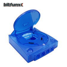 SEGA Dreamcast DC Blue Clear Replacement Console Shell Housing Transparent