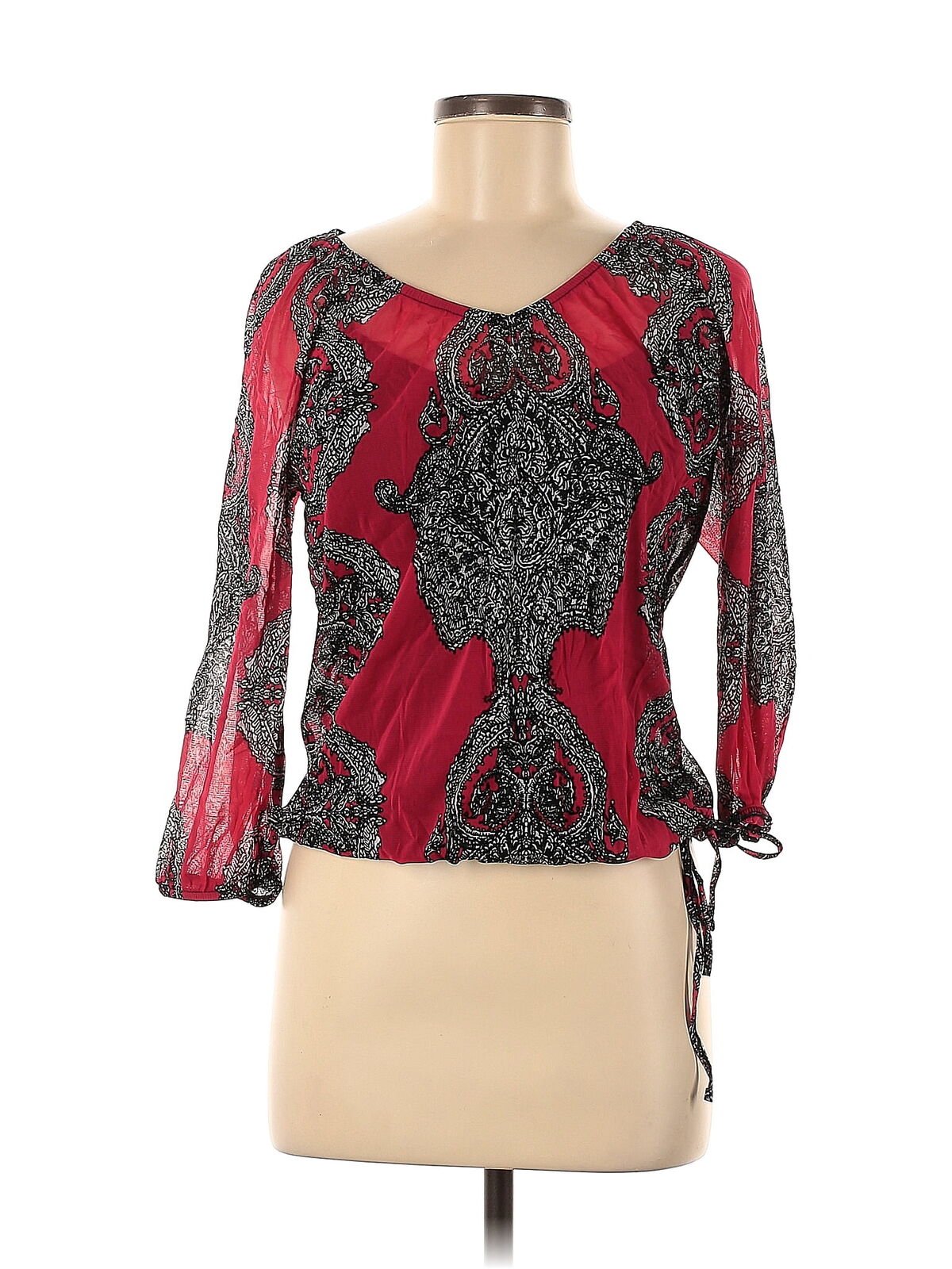 INC International Concepts Women Red Long Sleeve … - image 1