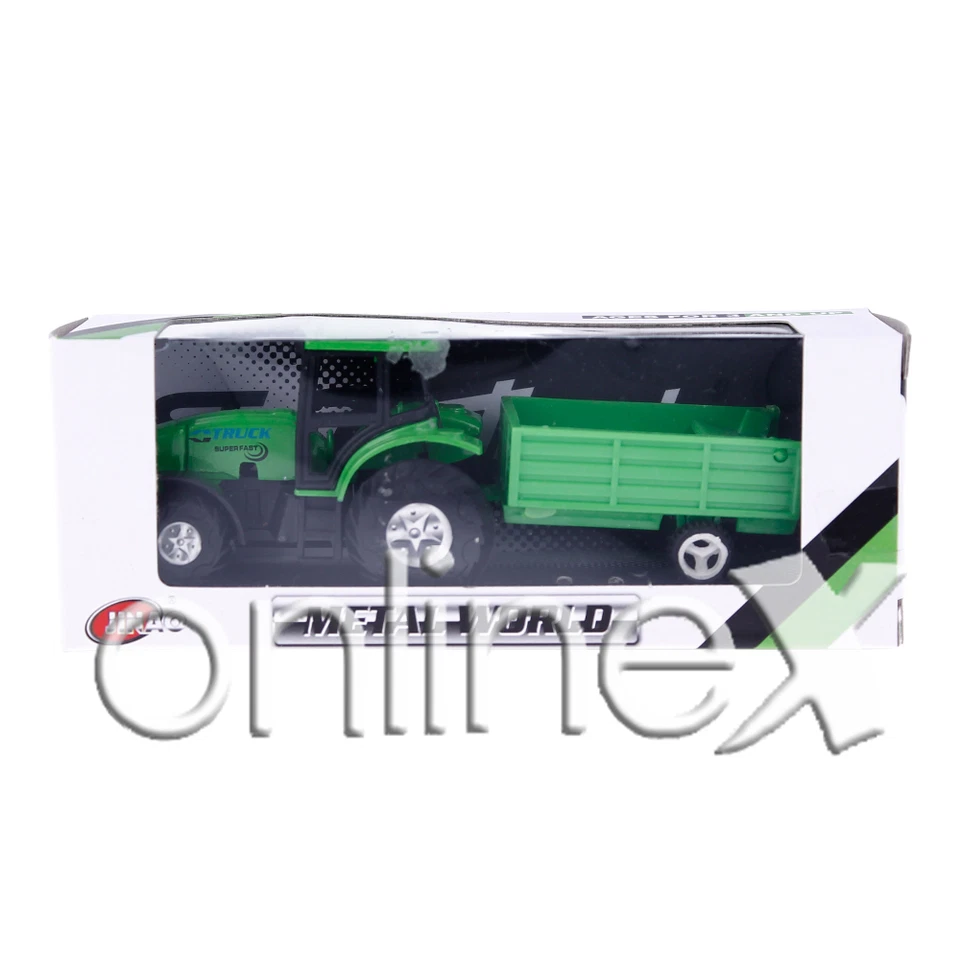 Tractor con Remolque Verde Juguete Original y Divertido Entrega 24-48h a1745 - Imagen 3 de 4